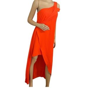 Crosby by Mollie Burch One Shoulder Alexia Maxi Dress Asymmetrical Size 4